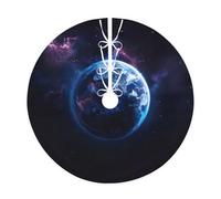 Universe Planet Jupe de sapin de Noël, élégante housse de base de sapin, décoration d'intérieur