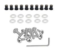 Universel 10pcs Ecrou De Pare-brise Moto Pour M5 Ecrou Pour Moto Set De Vis À Tête Fraisée Kit de boulons