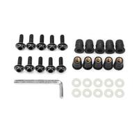 Universel 10PCs Kit Vis Fixation Pare-brise Moto Avec Insert En Caoutchouc Boulons En Alliage Pour Pare-brise Moto Ecrou Kit de boulons