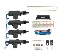 Universel 12v 4 Porte De Voiture Serrure De Porte/Déverrouillage À Distance Kit 2 D'entrée Sans Clé Auto Verrouillage Centralisé Système D'entrée Sans Clé