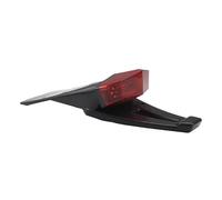 Universel 12V Moto Feu Arrière LED Garde-Boue Feux De Freinage Plaque D'immatriculation Support Lumière Support Plaque Moto(Red)