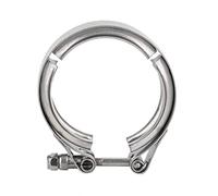 Universel 2,5 pouces 63 mm Bride de dégagement rapide de bride de bande en V d'échappement d'acier inoxydable Vis M6 du collier d'échappement du tuyau de descente