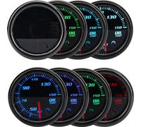 Universel 2''' 52mm 7 couleurs LED Température d'huile Mesureur & Capteur 12V