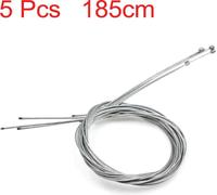 Universel 5pc 1.2m Longue câble métallique accélérateur Ligne fil pour moto
