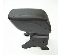 Universel Accoudoir Central Console Accessoire de Rangement et Repose-bras Cuir synthetique avec Compartiment Organiseur Piece Detachee d'Interieur de Voiture Noir
