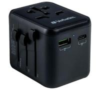 Universel Adaptateur Voyage Avec USB, 60W, 1x USB A, C - 49544