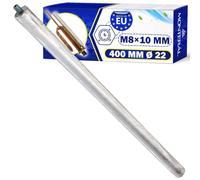 Universel Anode Chauffe Eau Electrique 400 mm Ø 22 mm Filetage M8 Convient à de Nombreuses Marques - MADE IN EU - MONTERAL