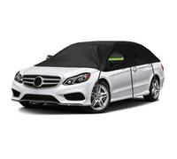 Universel Bâche Voiture 353 x 150 x 49 cm, Housse Protection Toit Souple pour Voiture imperméable Remplacement pour Peugeot 508, pour Model 3, A4, C-Class, Passat, Demi-Bâche Voiture