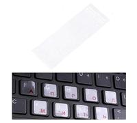Universel Clair Russe Clavier Autocollant Langue Alphabet Noir Blanc Label Pour Ordinateur Portable Protection Poussière PC X7Z4 Accesso