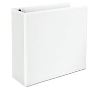 Universel Comfort Grip Deluxe Plus D-Ring View Binder, Classeur 4 Anneaux Grand Format, 4quot Contenance, 8-12 x 11, Blanc