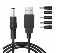 Universel Convertisseur Câble USB DC 5V vers 5.5 * 2.1mm 1M,DC USB Cable d'alimentation 5V Barrel Jack ,Noir