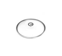 Universel - Couvercle 32 cm verre trempé et inox