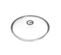 Universel - Couvercle 32 cm verre trempé et inox