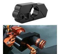 Universel en alliage d'aluminium CNC moto verrouiller le levier de frein de sécurité du véhicule (noir)