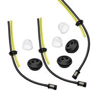 Universel Filtre à Essence Kit,3 Tuyaux de Carburant pour Débroussailleuse + 3 Joints Etanchéité de Réservoir Carburant + 3 Ampoules Amorçage de Filtre Tube pour Débroussailleuse Tondeuse à Gazon