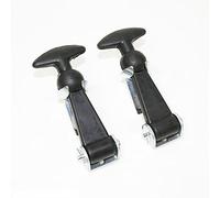 Universel Kit de crochets noirs en caoutchouc pour capot - Pour course de rallye