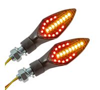 Universel Moto Clignotant LED Sequenziell Intégré Arrière Et Feux de Stop