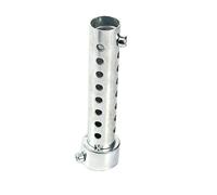 Universel Moto Échappement Peut DB Killer Silencieux Silencieux Chicane Insert Argent (35mm)