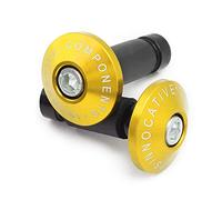 Universel Moto vélo 7/8" 22mm Embout Guidon CNC Extrémités de Guidon de Moto Poids Plug Bouchon de Guidon Velo,Or