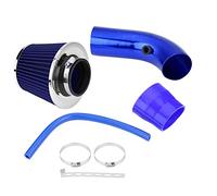 Universel Performance Admission D'air Froid Filtre, Filtre a Air Sport Voiture Filtre D'admission D'air Froid Tuyau, 76mm Système D'admission D'air en Fibre de Carbone pour Voiture et Automobile