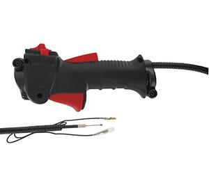 Universel - Poignée Universelle pour Débrousailleuse - Poignée Complète avec Bouton on/Off - Compatible Toute Marque - Adaptable sur Guidon de 26 mm - Câbles 1030 mm