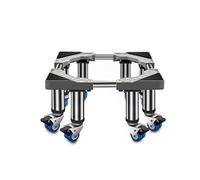 Universel Réfrigérateur Base Socle pour Machine À Laver RéGlable Longueur/Largeur 45-65cm acier inoxydable Base De Laveuse mobile Meubles Chariot De Transport (8 Roues)