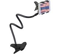 Universel Support En Col De Cygne, Pour Téléphone Avec Clip, Portable Support Flexible, Bras Longs 360° Rotation Réglable, Robuste Et Durable Pour Lit, Voiture, Maison, Table, Bureau (Noir)[Z528]