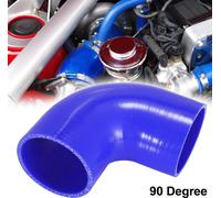 Universel Voiture 70mm 2.75" ID 90 Degré Coupleur Silicone Tuyau Bleu