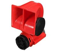 Universelle 24V Klaxon Trompe Rouge Double Son Pour Bateau Camion Poids Lourd