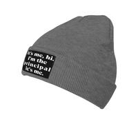 Universelle Bonnet d'hiver Tricoté C'est Moi Salut, Je suis Le Directeur C'est Moi Drôle de Professeur Bonnet Hiver Chaud Tricot Unisexe Beanie Hats pour Ski Sports Cyclisme