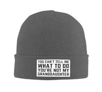 Universelle Bonnet d'hiver Tricoté Tu ne Peux Pas me dire ce Que Je Dois Faire. Tu n'es Pas ma Petite-Fille. Bonnet Hiver Chaud Tricot Respirant Casquette Tricoté pour Adultes Cyclisme Ski