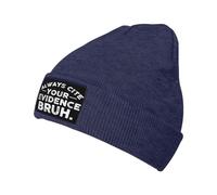 Universelle Bonnet Tricoté C'est drôle, cite Toujours tes preuves, mec Tricoter Chapeau Unisexe Beanie Tricoté pour Cyclisme Adultes Sports