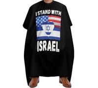 universelle Cape de Coupe, Les États-Unis et Israël sont solidaires, Capes de Coiffeur nettoyage facile Cape de Cheveux pour Salon Adolescents Hommes