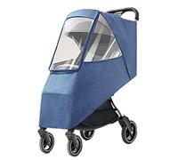 Universelle Habillage Pluie pour Poussette Bébé Housse de Pluie Poussette Canne en Lin Imperméable Habit de Pluie Landau Coupe-vent Anti-froid Bâche Pluie Anti-poussière avec Sac de Rangement