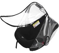 Universelle Housse de Pluie pour Siège Auto Bébé Habillage Pluie Cosy Bébé Confort Protège Pluie Vent Couverture de Pluie Nacelle en EVA Anti-poussière avec Fermeture Eclair Etanche,Transparent