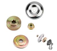 Universelle Kit Fixation écrou Lame Boîte,Tête de Débroussailleuse Universelle Accessoires,4 Morceaux Kit Ecrou Tete Debroussailleuse,Lames de Boîte Vitesse Métal, Pour Tondeuse à Gazon Brosse Cutter
