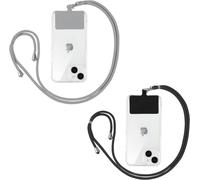 Universelle Lanières de Téléphone en Bandoulière avec Patch, Adjustable Réglable Amovible en Nylon Pendentifs Collier de Longe Porte-clés Cordon pour Plupart de Téléphones Intelligents