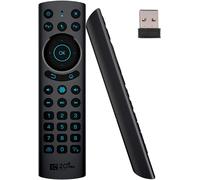 Universelle Télécommande de Voix Bluetooth Améliorée, Télécommande Air Mouse Bluetooth pour Android TV Box, 2.4G USB 5.0 Eclairée IR Télécommande de Rechange pour Smart TV, Mini PC (G20S Pro)
