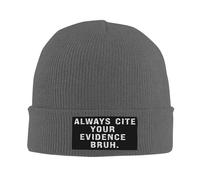 Universelle Tricoté Bonnet C'est drôle, cite Toujours tes preuves, mec Tricoter Chapeau Extensible Beanie Hats pour Femme Adultes Sports