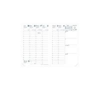 Quo Vadis Recharge agenda Universitaire 2025-2026 Semainier 13 mois 10×15 cm Papier Clairefontaine