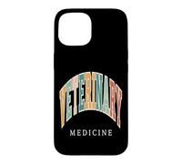 Université collégiale rétro de médecine vétérinaire Coque pour iPhone 15