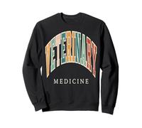 Université collégiale rétro de médecine vétérinaire Sweatshirt