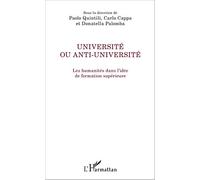 Université ou anti-université: Les humanités dans l'idée de formation supérieure