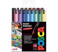Université Posca PC-1MR Marqueur Peinture Stylos - Gamme Complète 16 Set - Tout