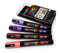 Université Posca PC-5M Art Marqueur Peinture Stylo - Crépuscule Tons - 4 Set En