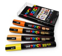 Université Posca PC-5M Art Marqueur Peinture Stylo - Sunrise Tons - 4 Set En