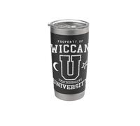 Université Wiccan Hex The Patriarchy Vintage Witch Varsity Gobelet isotherme en acier inoxydable double paroi