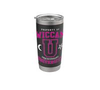 Université Wiccan Hex The Patriarchy Vintage Witch Varsity Gobelet isotherme en acier inoxydable double paroi