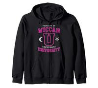 Université Wiccan Hex The Patriarchy Vintage Witch Varsity Sweat à Capuche