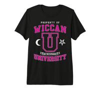 Université Wiccan Hex The Patriarchy Vintage Witch Varsity T-Shirt Haut de Gamme
